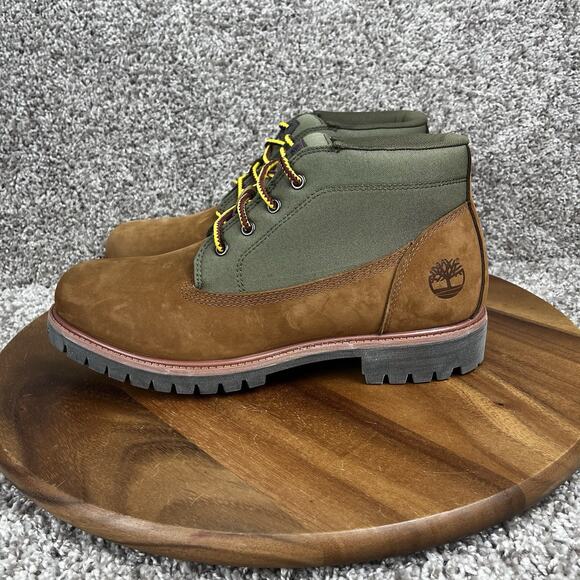Timberland Men\'s Size 10 Premium Mid Lace-Up Chukka Boots Medium Brown Nubuck main image 12